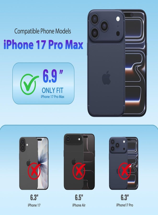 XcaseBar Compatible with iPhone 17 Pro Max 6.9" Wallet case with Zipper Credit Card Holder【RFID Blocking】,Flip Folio Book PU Phone case Shockproof Cover Women Men for Apple 17 Pro Max case Rose Gold - Image 2