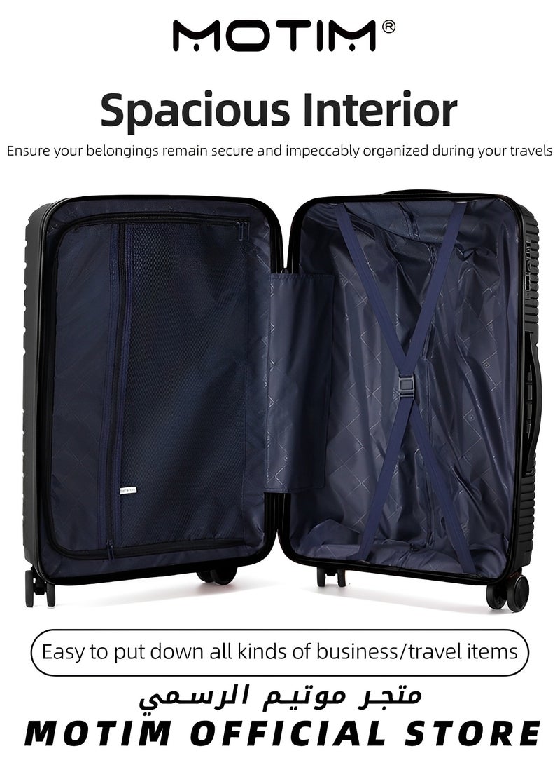 Motim Fashion Travel Luggage Lightweight Travel Bag Trolley With Premium ABS Material & Silent Spinner Wheels & TSA Lock & Nested Storage & Simple Lining Design for Business Travel - Image 2