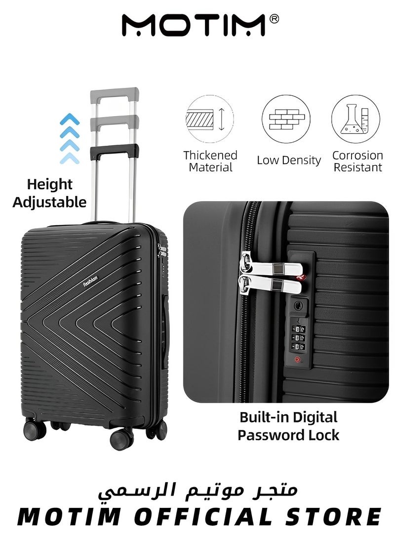 Motim Fashion Travel Luggage Lightweight Travel Bag Trolley With Premium ABS Material & Silent Spinner Wheels & TSA Lock & Nested Storage & Simple Lining Design for Business Travel - Image 3