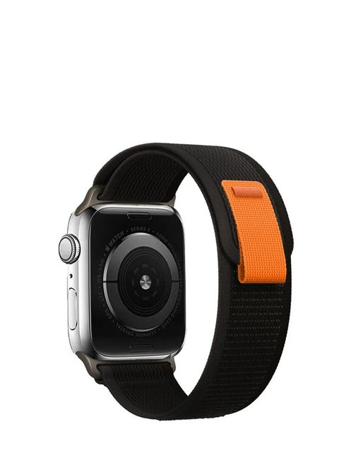 Trail Loop Soft Stretch Fabric Watch Band Compatible with Apple Watch 49/45/44/42mm Black