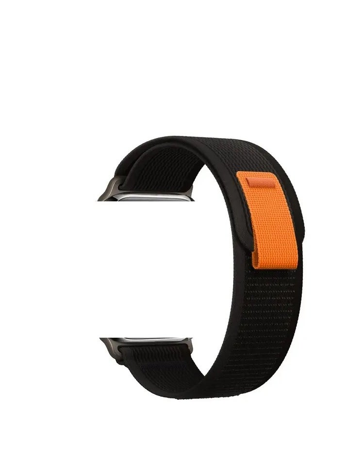 Trail Loop Soft Stretch Fabric Watch Band Compatible with Apple Watch 49/45/44/42mm Black