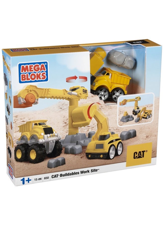 Mega Bloks CAT Tiny'n Tuff Buildables Work Site