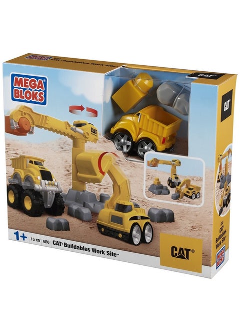 Mega Bloks CAT Tiny'n Tuff Buildables Work Site