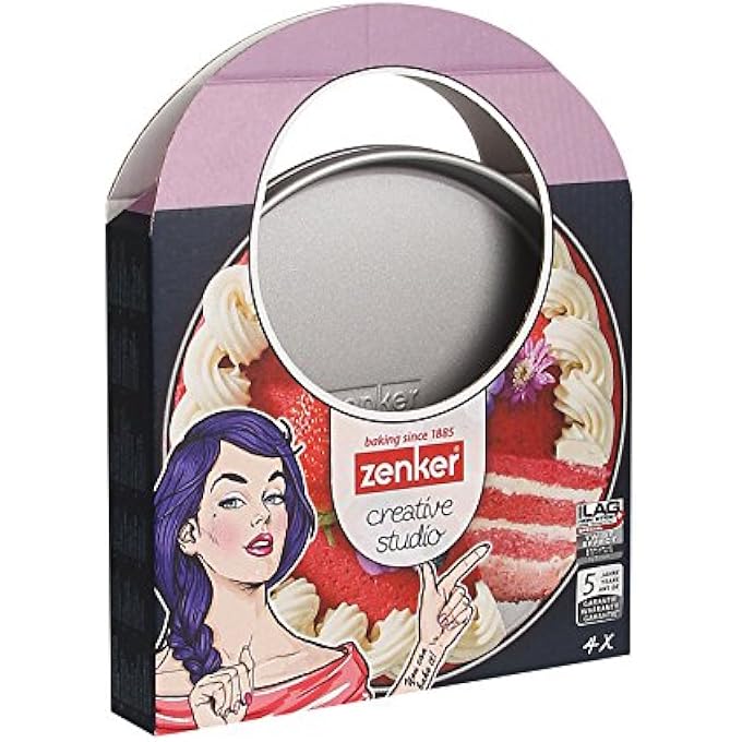Zenker 7470 Set Of Layered Cake Tins Pink - Image 3