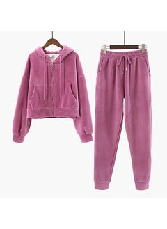 Rose red suit [double-sided velvet thickened ball high quality]]
