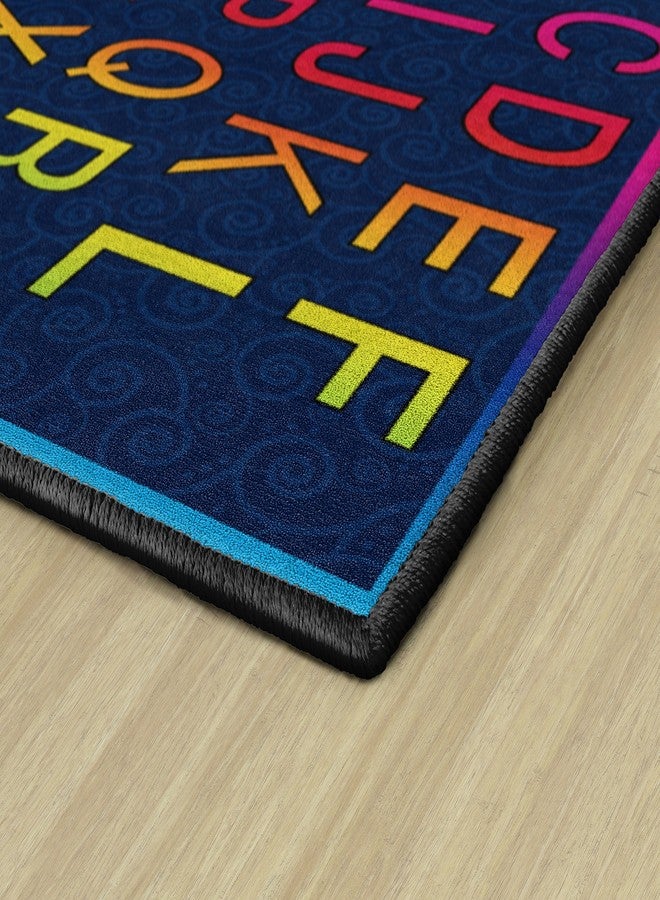 Flagship Carpets Cheery Alphabet Rainbow ABC Area Rug for Children's Classroom Mat, Playroom Carpet and General Educational Activities, 3' x 5', Multicolor - Image 4
