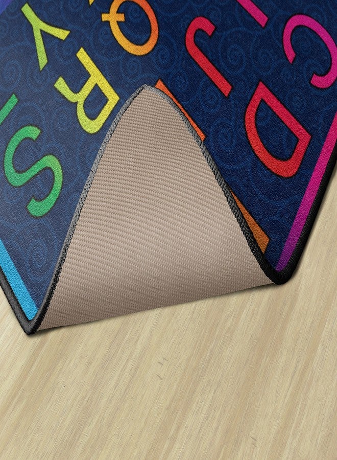 Flagship Carpets Cheery Alphabet Rainbow ABC Area Rug for Children's Classroom Mat, Playroom Carpet and General Educational Activities, 3' x 5', Multicolor - Image 5