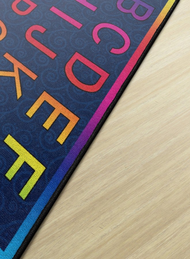 Flagship Carpets Cheery Alphabet Rainbow ABC Area Rug for Children's Classroom Mat, Playroom Carpet and General Educational Activities, 3' x 5', Multicolor - Image 3