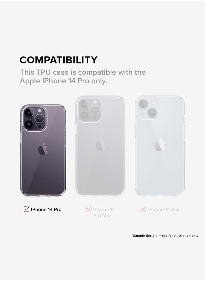 Stylizedd - Classic Clear Case for Apple iPhone 15 Pro Hybrid Soft Case Flexible Edges Anti Drop TPU PC Gel Thin Transparent Cover - Digital Camo Full Print - Image 1