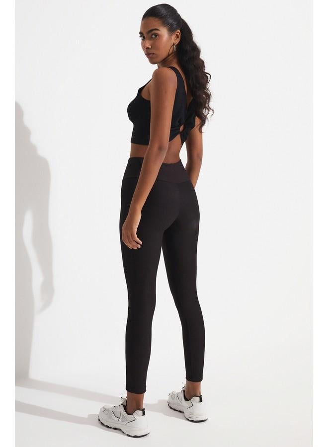 جون جوارب سوداء أساسية مضلعة من جوني - Image 5