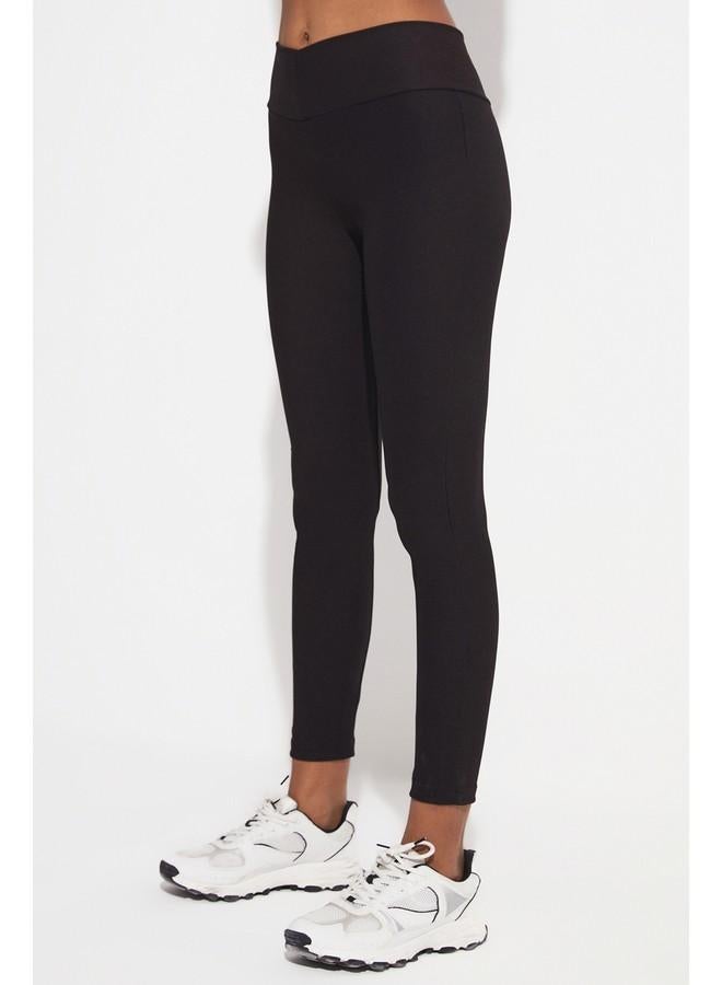 جون جوارب سوداء أساسية مضلعة من جوني - Image 4