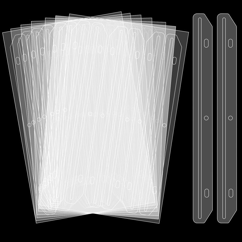 GDZRDFLH 60 Pcs Magazine Holders 3 Hole Punched Plastic Binder Accessories 3 Ring Binder Magazine Collection Storage for Magazines File Book Organizer Translucent White - Image 2