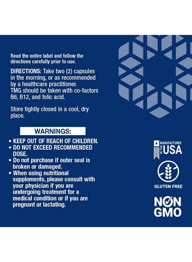 Life Extension Tmg 500 Mg Trimethylglycine For Healthy Homocysteine Levels Glutenfree Nongmo 60 Liquid Vegetarian Capsules - Image 3