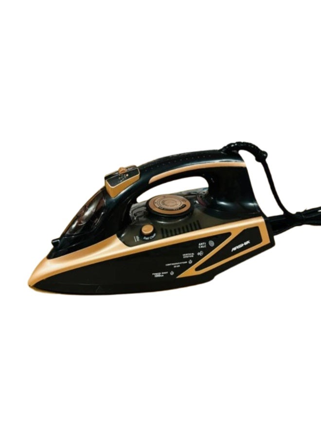 Arshia Steam Iron Arshia, 2400 Watt, 400ml Glass Tank, AS1912-9016 - Black - Image 1