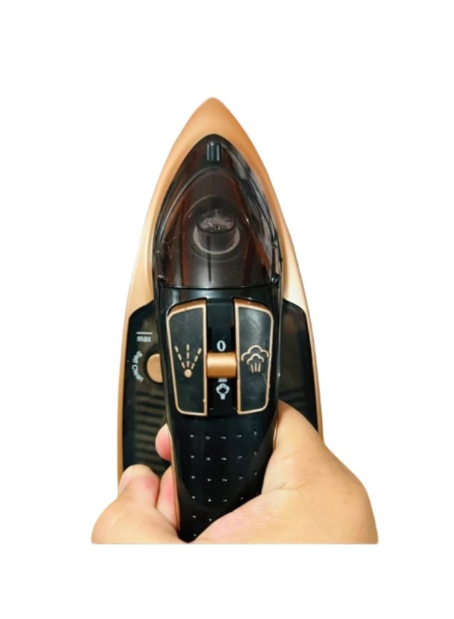 Arshia Steam Iron Arshia, 2400 Watt, 400ml Glass Tank, AS1912-9016 - Black - Image 2