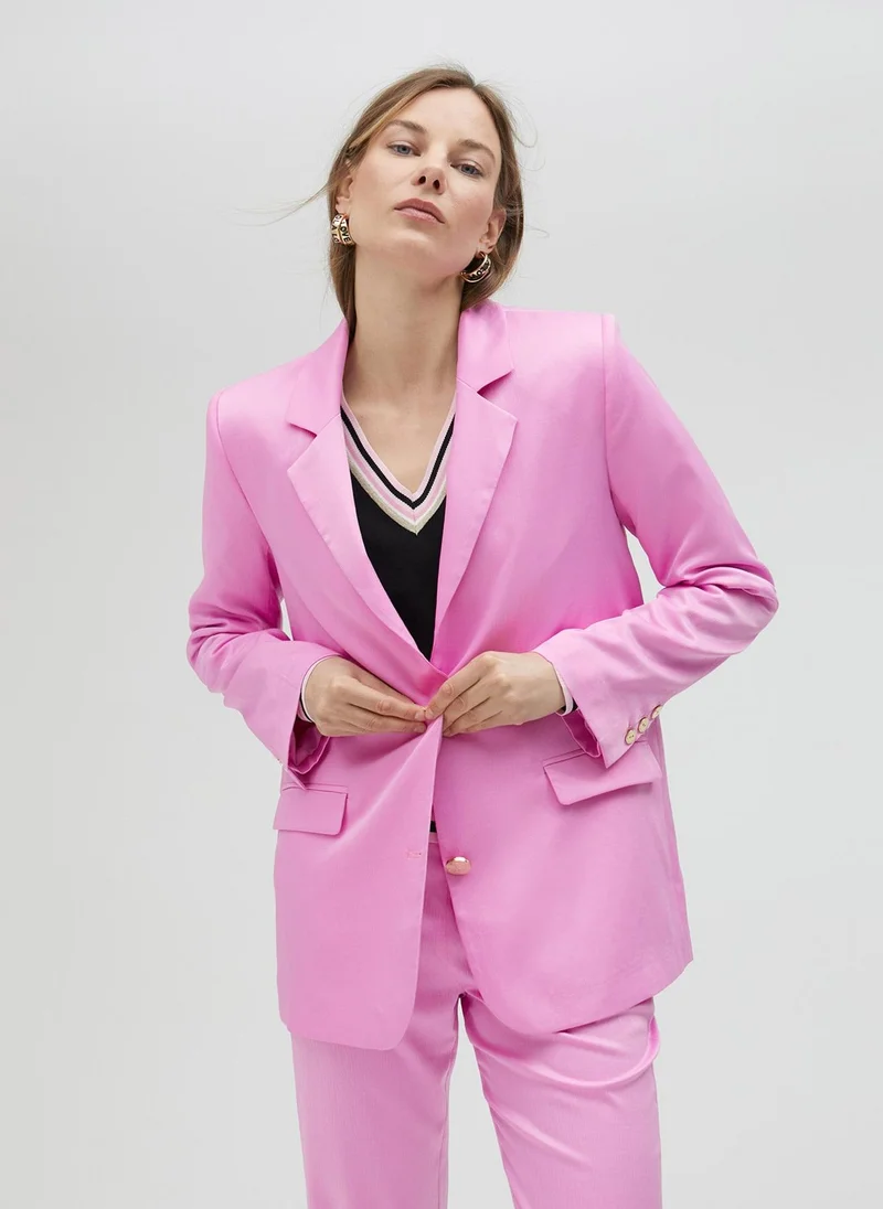 Lola Casademunt Oversize satin blazer