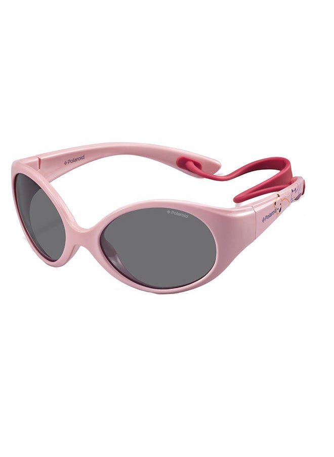 Polaroid Kids Unisex UV Protection Oval Sunglasses - Pld 8010/S Ivorypink 47 - Lens Size 47 Mm  - Image 1