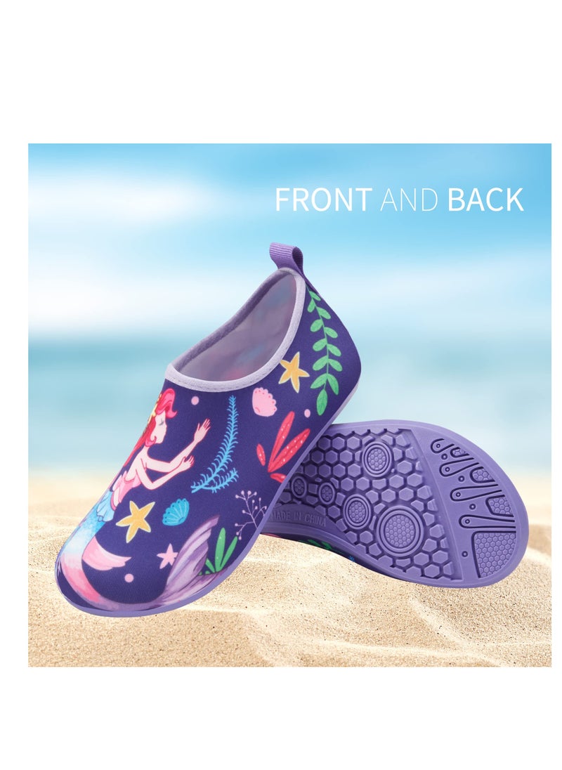 Excefore Toddler Water Shoes for Kids Boys Girls, Toddler Non-Slip Quick Dry Aqua Socks, Quick-Dry Slip on Beach Swim Pool Sandals, for Beach Pool Outdoor Sports Walking  - Image 2