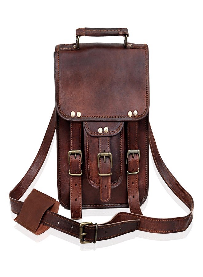 cuero Vintage Genuine Leather Tablet/iPad/tab/Kindle Real Laptop Satchel Messenger Cross Body Shoulder Bag (15 X 11 Inch) - Image 2