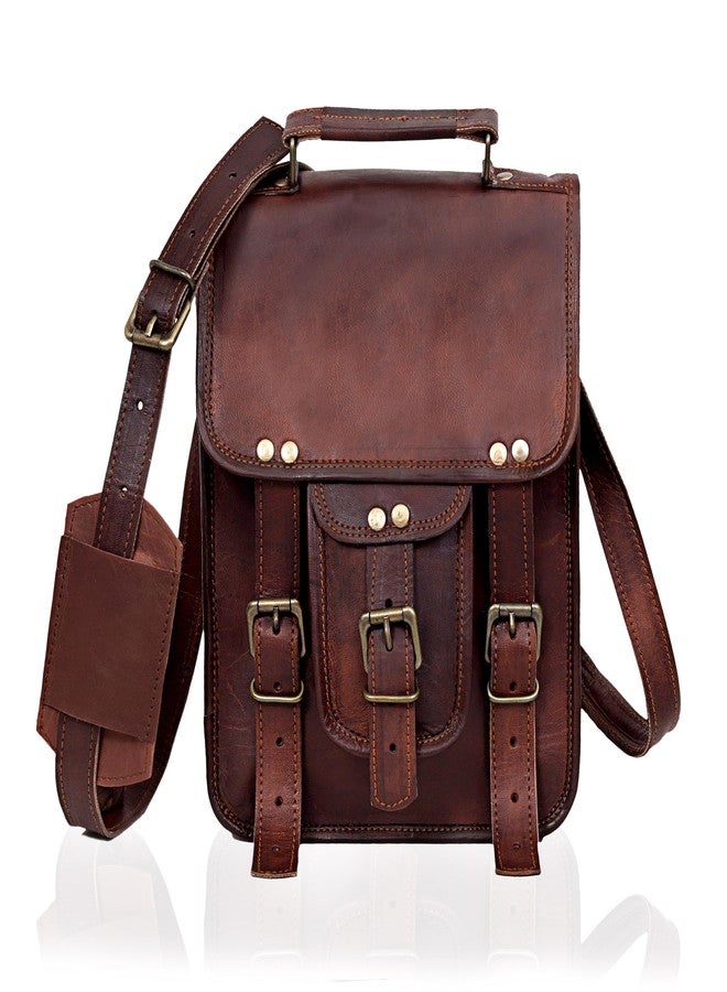 cuero Vintage Genuine Leather Tablet/iPad/tab/Kindle Real Laptop Satchel Messenger Cross Body Shoulder Bag (15 X 11 Inch) - Image 4