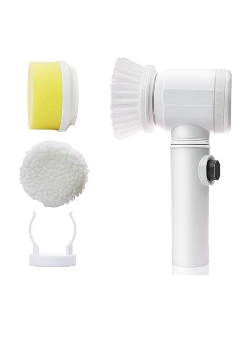 5 in 1 Magic Brush with 2 Brush Heads Charging Cord and Stand for Home Kitchen wash Basin Bath Shower Sink Carpet Tiles Pack of 1 - pzsku/Z4233C44DD42EB442DDF8Z/45/_/1738013076/0018a789-d444-4642-b5d8-0c5faf87c610