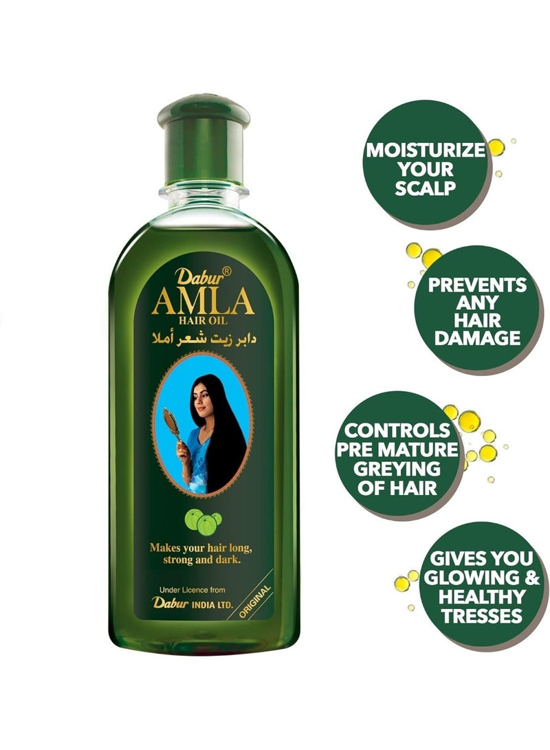 Dabur Amla Hair Oil With Pure Amla Natural Extracts -180 ml (May vary package) - Image 5