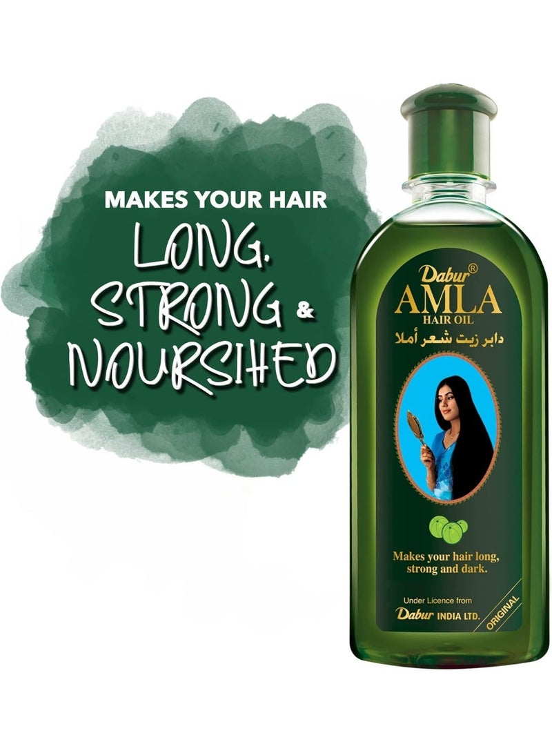 Dabur Amla Hair Oil With Pure Amla Natural Extracts -180 ml (May vary package) - Image 4