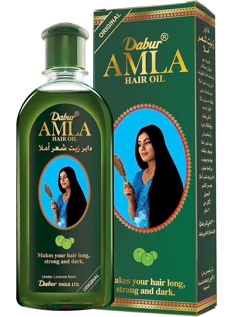 Dabur Amla Hair Oil With Pure Amla Natural Extracts -180 ml (May vary package) - Image 3