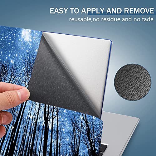 AORTDES Laptop Skin Sticker Decal 15-15.6 Inches, Universal Reusable Vinyl Sticker for 12.1 13 13.3 14 15.4 Inches Netbook/Notebook PC, Waterproof & Scratch-Resistant (Forest, Moonlight) - Image 4
