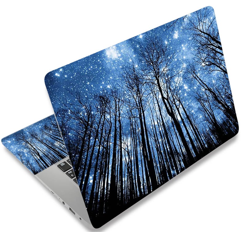 AORTDES Laptop Skin Sticker Decal 15-15.6 Inches, Universal Reusable Vinyl Sticker for 12.1 13 13.3 14 15.4 Inches Netbook/Notebook PC, Waterproof & Scratch-Resistant (Forest, Moonlight) - Image 5