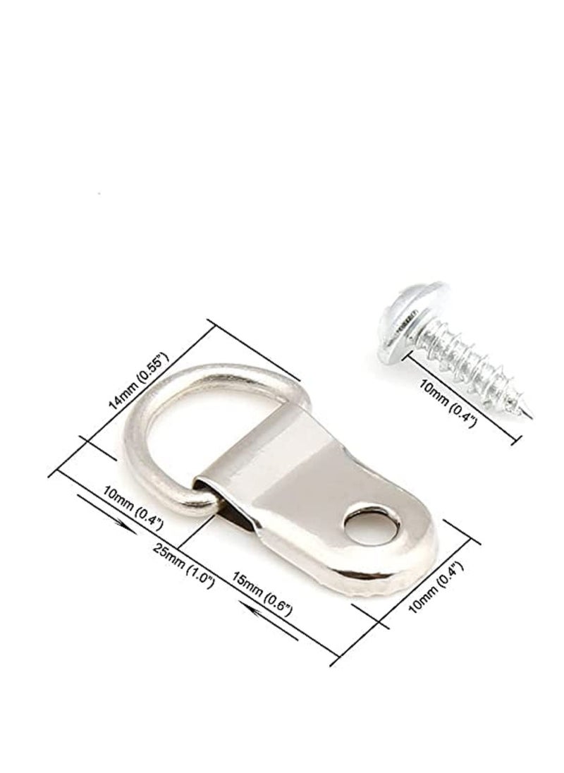 50 Pack D Ring Picture Frame Hanging Hangers with Screws for Picture Hanging, Home Decoration, Artwork, Picture Frame Hook, Photos, Mirrors, Hanging Clock - pzsku/Z4233D46EFFF9544FF99CZ/45/_/1698455647/5c12b843-9ece-485c-880e-4c2943d523e9