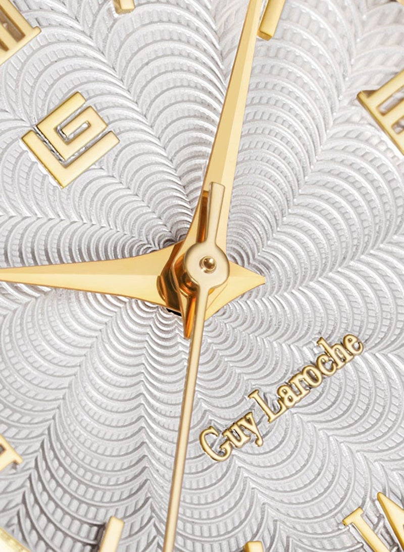 Guy Laroche Megan Yellow Gold Plated Stainless Steel Bracelet Analog Watch for Women, 24mm - Image 4