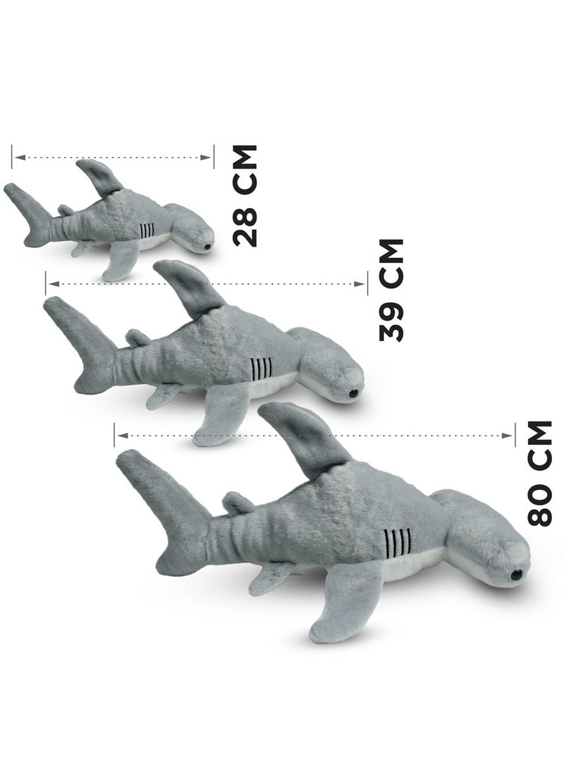 MAD TOYS Hammerhead Shark Cuddly Plush Animal Soft Toys Cute Sea Creature Plushy for 1+ Year - Image 5