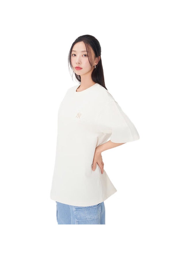 MLB Short Sleeve Men'S And Women'S Couple Solid Color Simple Casual Round Neck T-Shirt 25 Spring New 3Atsb0253-50Crs-M - Image 1
