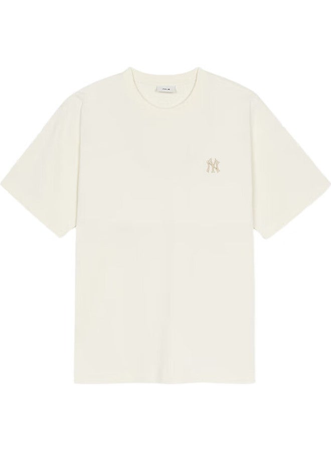 MLB Short Sleeve Men'S And Women'S Couple Solid Color Simple Casual Round Neck T-Shirt 25 Spring New 3Atsb0253-50Crs-M - Image 3
