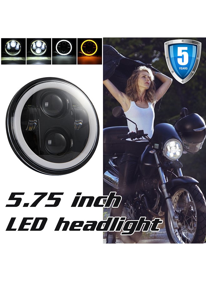 Loquat 5.75 inch LED Headlight Motorcycle Projector Headlamp Super Wide Angle Driving Light - Image 4