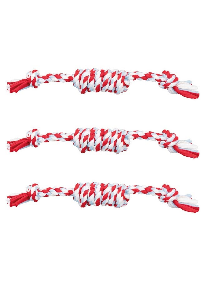 تريكسي حبل اللعب بالعقد، ألعاب شد غير سامة للجراء والكلاب البالغة، مصنوعة من القطن، تساعد على تدليك لثة الكلاب وتعزز صحة الأسنان - 31 سم (عبوة من 3 قطع) - Image 1