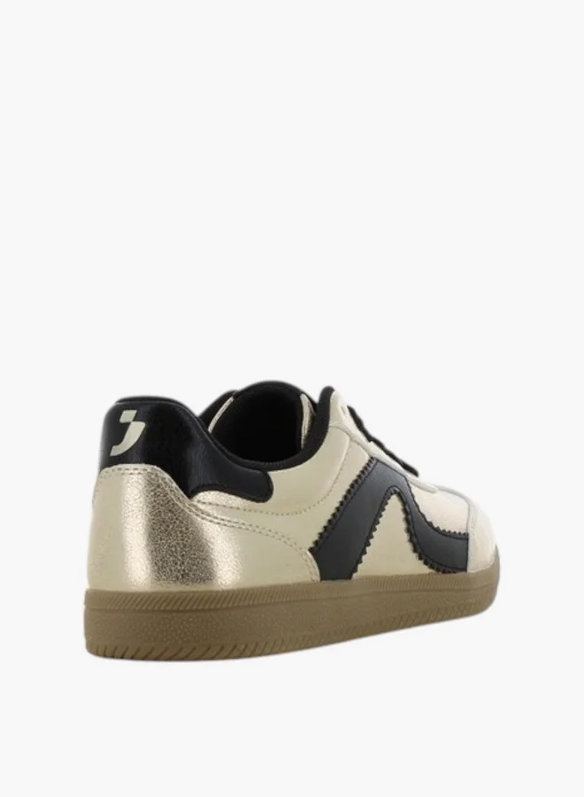 SJ SJ Women's Panelled Lace-Up Sneakers
