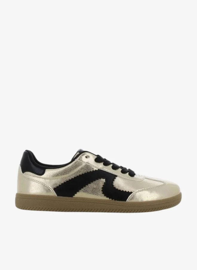 SJ SJ Women's Panelled Lace-Up Sneakers