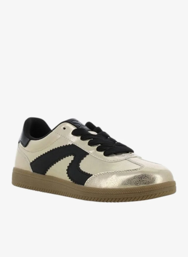 SJ SJ Women's Panelled Lace-Up Sneakers