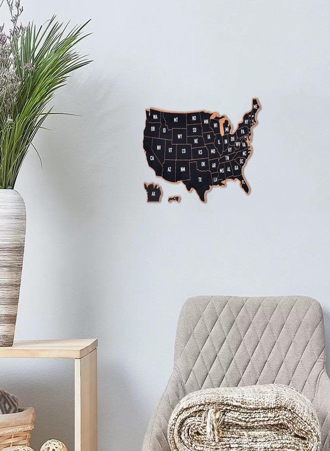 YCCYYCCY Frameless Cork Board Map of The United State, 14" X 11" Bulletin Boards for Walls, Travel Tracker Map for Office, School and Home (US-MAP-2636,NO) - Image 5