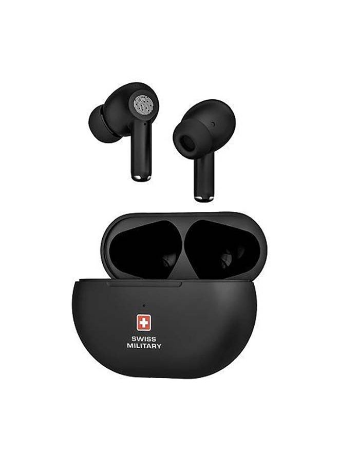 SWISS MILITARY Delta 5 Earbuds Active Noise Cancelling Black  - Image 3