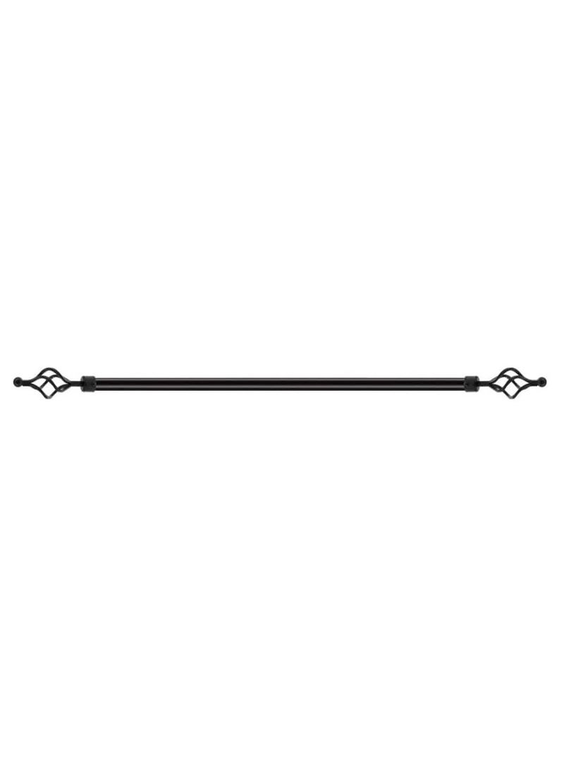 DubaiGallery Roman Pole Style Extendable Curtain Rod, Metal Single Rod Window Treatment Rod Drapery Rod  - Image 1