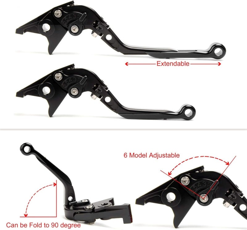 DEMULAX Adjustable Folding Brake Clutch Lever for SYM GTS300i - Image 2