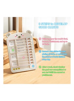 Y&D Upgraded My Chores Checklist Task Board for Kids - Habit Tracker or Daily and Weekly Planner, Reward Chart Behavior at Home (White), Chore Multiple Kids, Efficiency  - Image 4