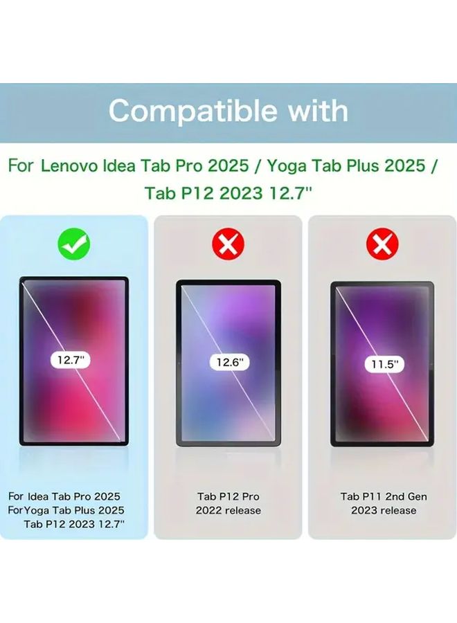 Tempered Glass Screen Protector 2pcs For Tab P12 Pro 12.7 Inch HD Scratch Resistant - Image 3