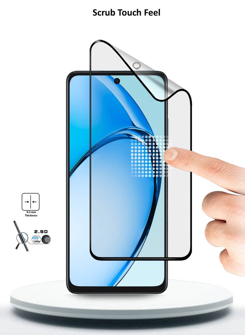 Wtech OPPO A60 4G 2024 Nano Ceramic Full Glue Full Cover Matte Flexible Screen Protector (MSCNMN) - Clear/Black - Image 4