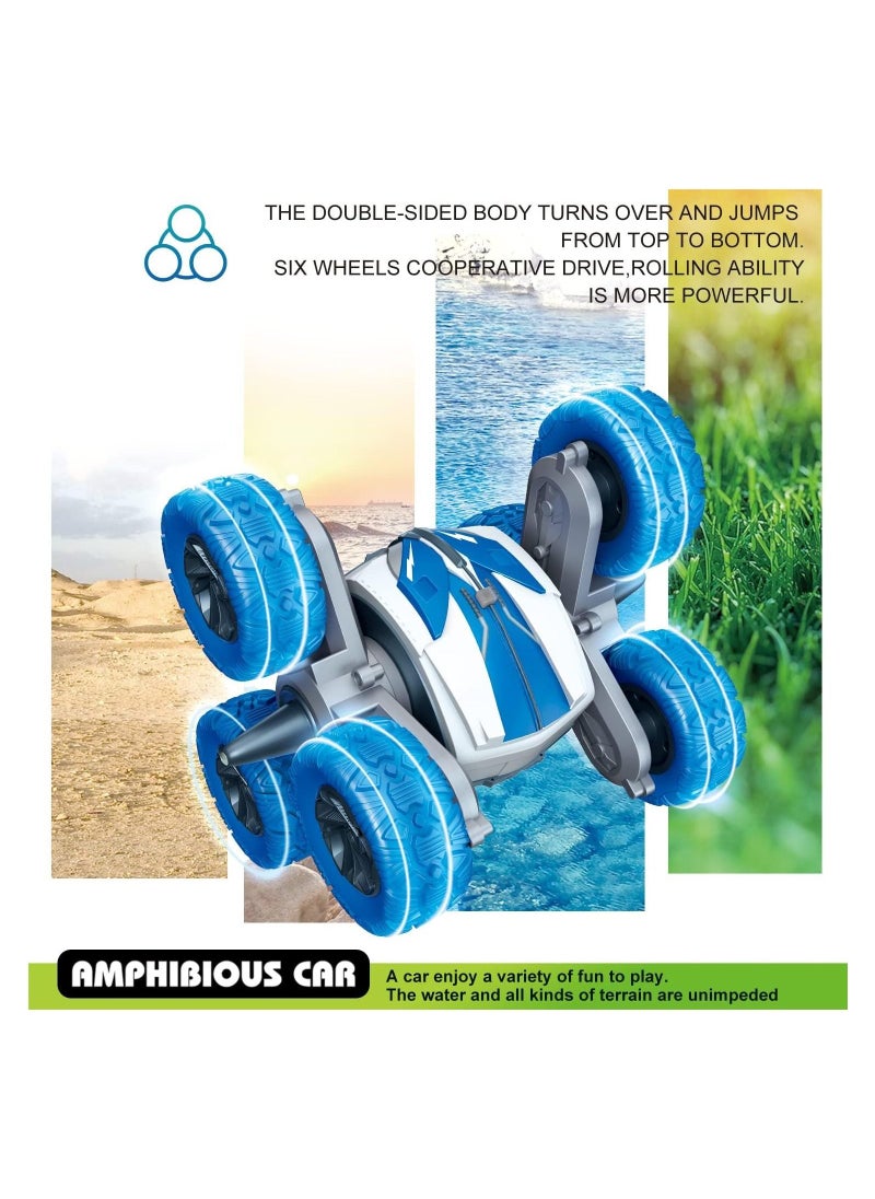 Y&D - Waterproof RC Stunt Cars Remote Control Car Double Sided Driving 360 Degree Flips Rotating car Toy Gifts Presents for Boys/Girls - Image 1