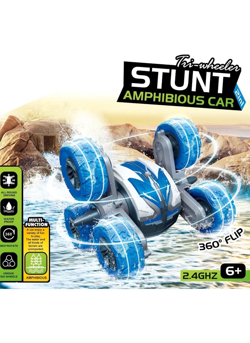 Y&D - Waterproof RC Stunt Cars Remote Control Car Double Sided Driving 360 Degree Flips Rotating car Toy Gifts Presents for Boys/Girls - Image 1