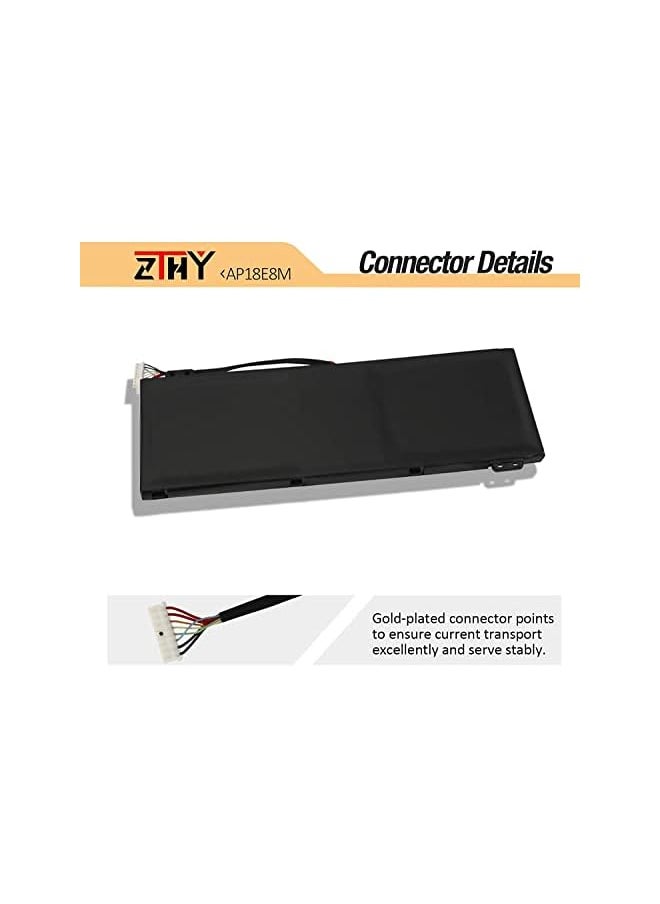 ZTHY - Ap18E8M Ap18E7M Laptop Battery Replacement For Acer Nitro 5 An515-54-76Jy An515-43-R1Rk An515-44-R99Q An517-51-7095 Nitro 7 An715-51 Aspire 7 A715-74G-7511 Predator Helios 300 Ph315-52-736R - Image 1